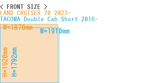 #LAND CRUISER 70 2023- + TACOMA Double Cab Short 2016-